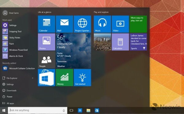 Win10预览版10130上手图赏