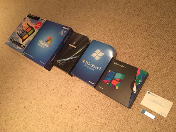 深度搜罗历代Windows包装盒：Win10最有爱