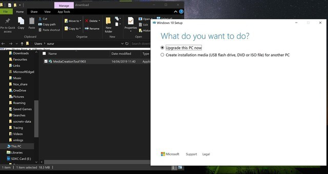 Win10 V1903媒体创建工具实测体验