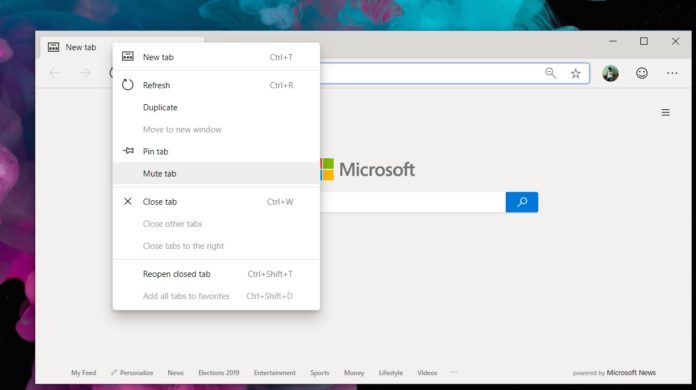 新版Win10 Edge浏览器即将迎来特定标签页静音功能