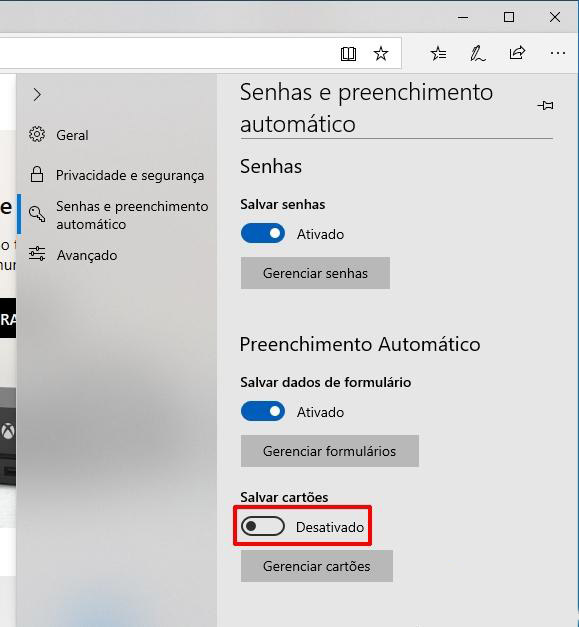 win10系统如何禁止 Edge浏览器保存信用卡数据