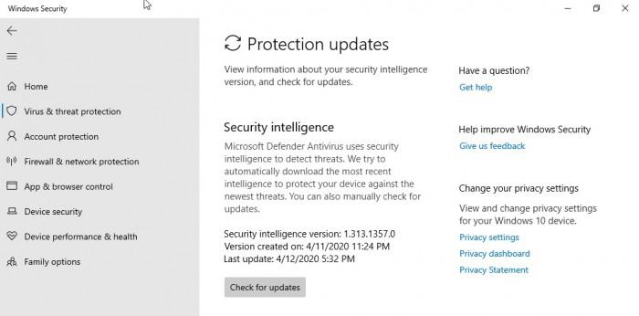 微软在Win10上为Windows Defender重新命名