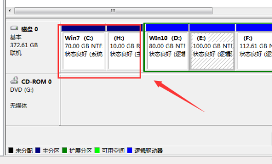 windows7硬盘怎么合并分区_windows7硬盘合并分区的方法