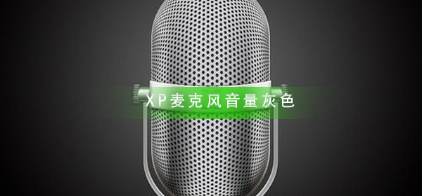 XP麦克风音量灰色怎么办_XP麦克风音量灰色解决方法