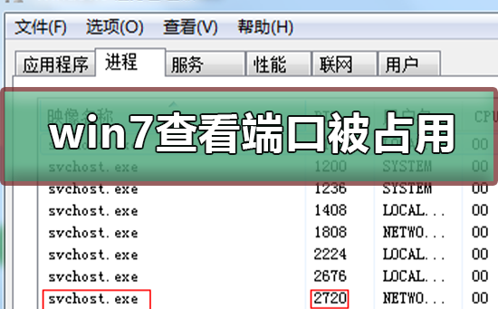 win7如何查看端口被谁占用_win7查看端口被谁占用的教程