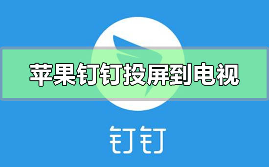 苹果手机钉钉怎么投屏到电视-苹果手机钉钉投屏到电视的方法教程
