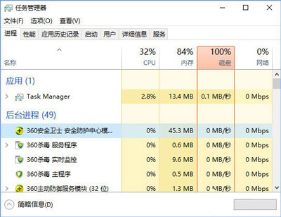 Win10任务管理器结束任务按钮不能点无法结束任务的解决方法