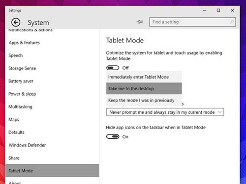 Win10 Build 10056的平板模式多控制是什么?
