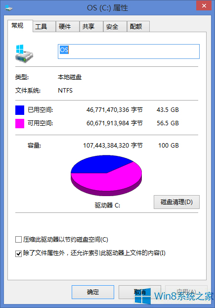 为什么Win8磁盘已用空间跟文件对不上号