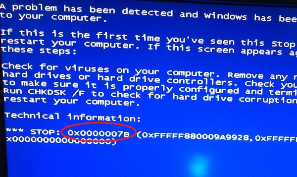 XP系统蓝屏代码0X0000007B的多种应对方案