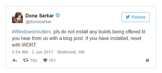 Windows 10失误推送Build 16212系统更新:一堆设备瘫痪