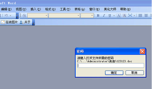 XP系统word密码忘记了如何破解？