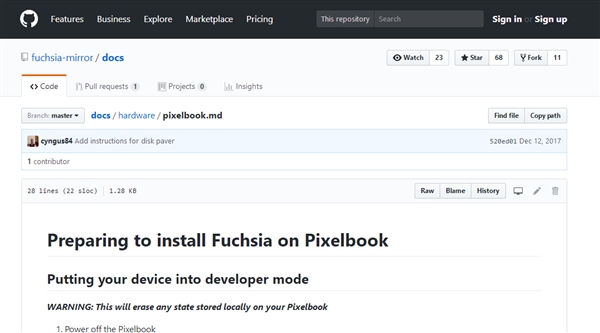 取代Win/Mac/Linux！谷歌Fuchsia OS基于Intel笔记本测试