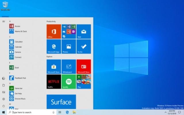 微软最新windows10 19H1有哪些新功能