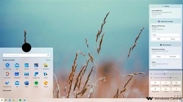 Windows 10X去除磁贴设计，清爽风格眼前一亮
