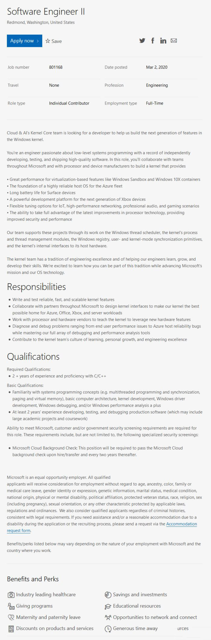 微软计划招聘工程师提升Windows 10X容器性能