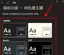 Win11如何开启高对比度的主题？Win11开启高对比度的主题方法