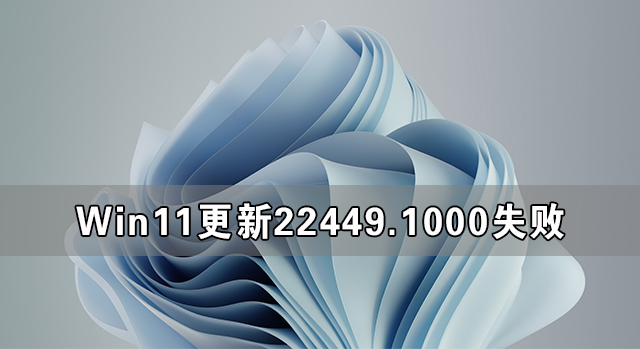 Win11 22449.1000更新安装失败解决方法