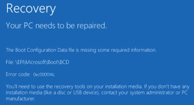 win10系统错误代码0xc000014c怎么修复？