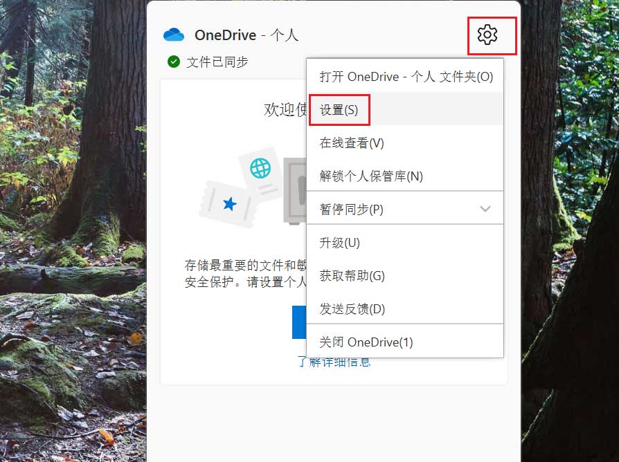 如何自动锁定Win11系统OneDrive个人保管库？