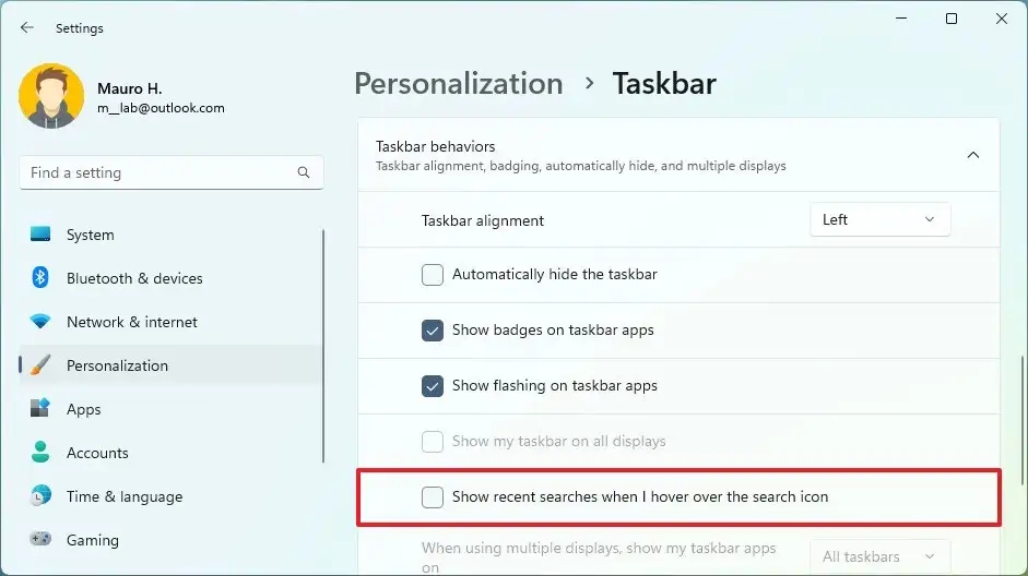 Windows 11如何禁用最近的搜索？