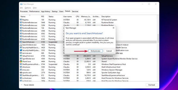 win11搜索栏无法使用 win11搜索不能用怎么修复(图13)