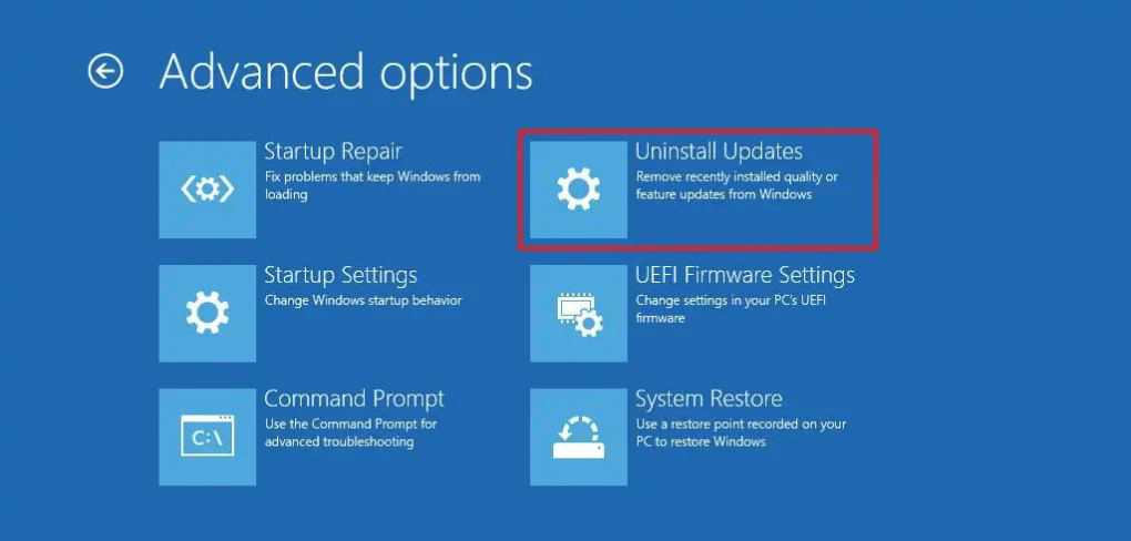 如何使用高级选项卸载Windows 11更新？