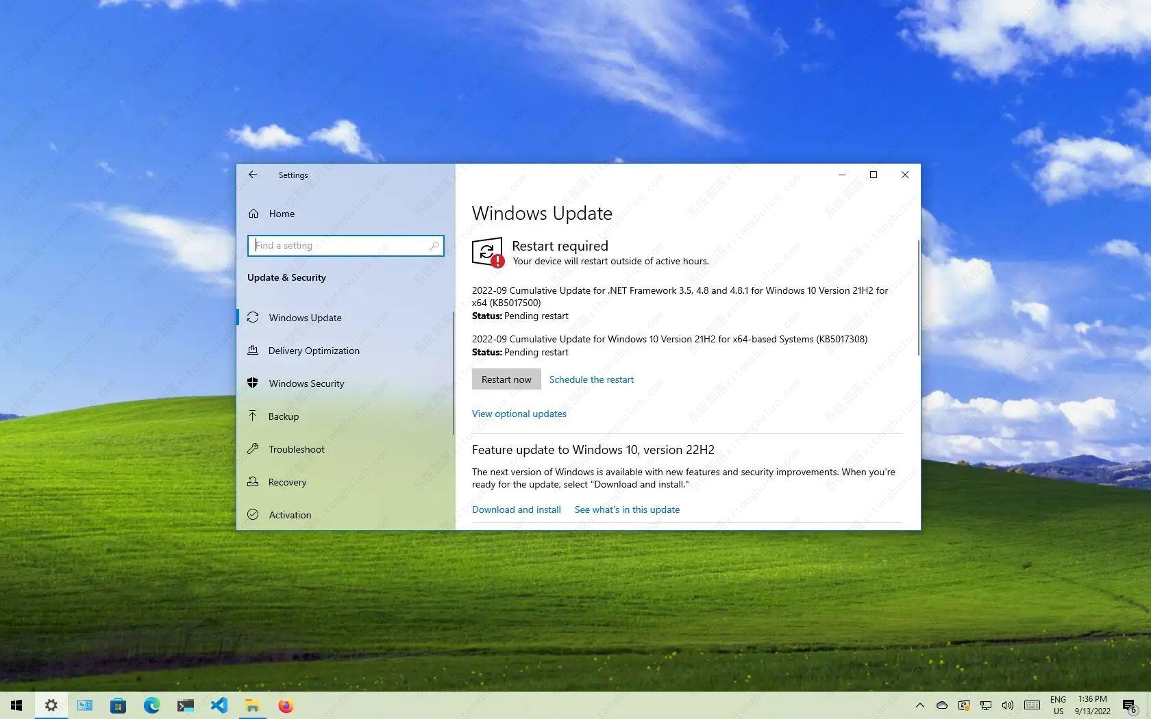 适用于21H2、21H1、20H2的Windows10 build 19044.2006(KB5017308)9月累积补丁发布!