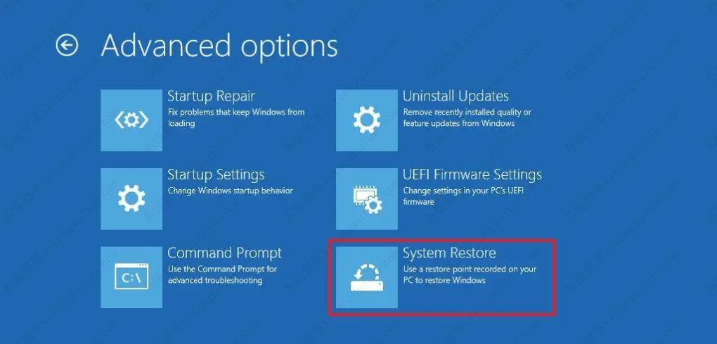 如何在系统还原中启动以恢复Windows 11？(图5)