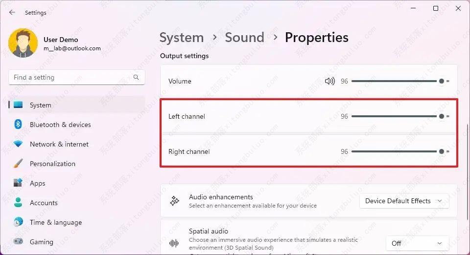 如何在 Windows 11 上更改音频平衡级别?
