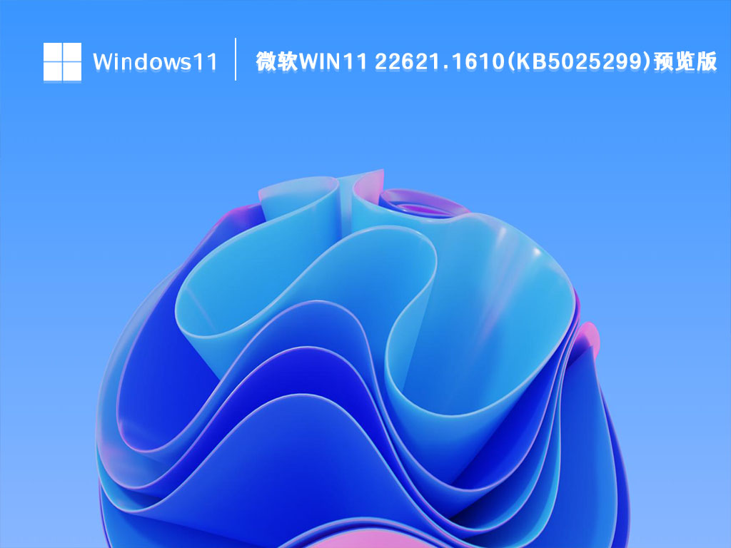 微软Win11 22621.1610(KB5025299)预览版 V2023