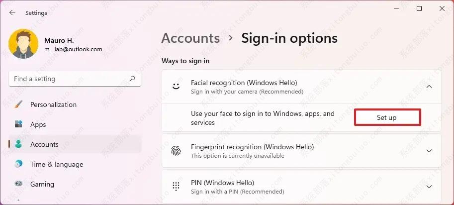 如何在Windows 11上设置Windows Hello面部识别?