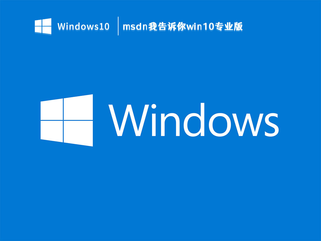 msdn我告诉你win10专业版 V2023